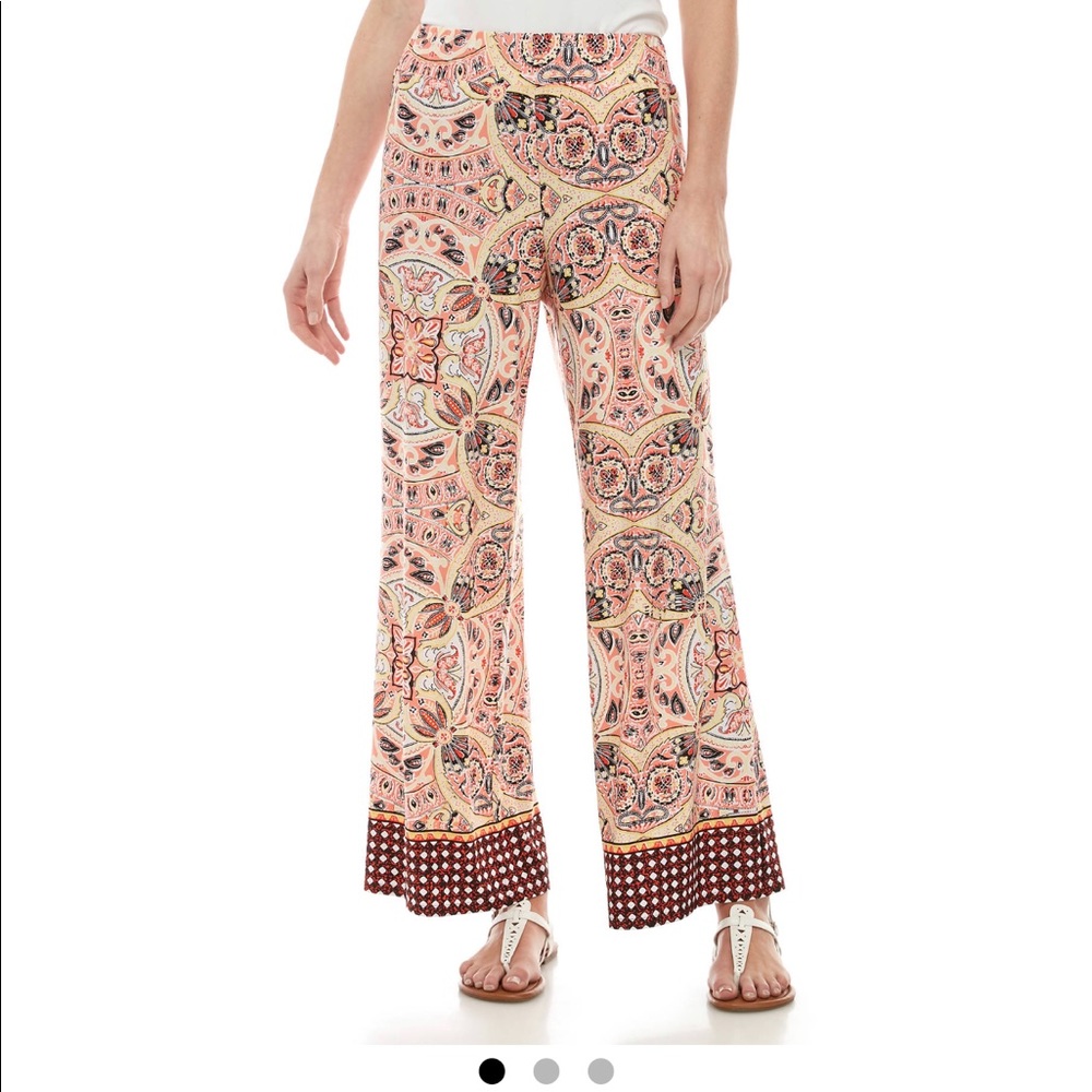 NWOT New Directions Pull On Wide Leg Pants